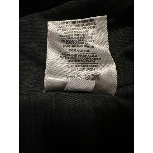 American Giant Womens Premium Slub Tiered Midi Dress Small Black Mineral Wash - Picture 12 of 14